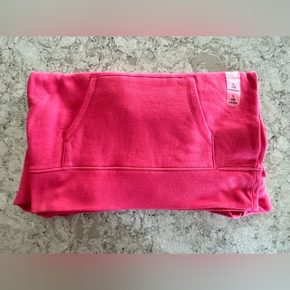 GAP Vibrant Pink Kids Hoodie with Grey Logo Size L (10) NWT - Picture 7 of 8
